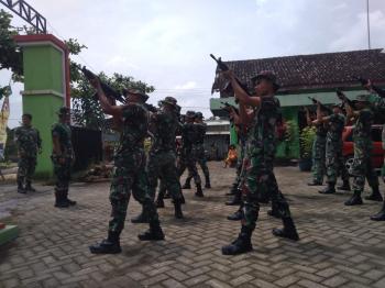 Gladi Kotor, Satgas TMMD Bojonegoro Lakukan Gerakan Salvo